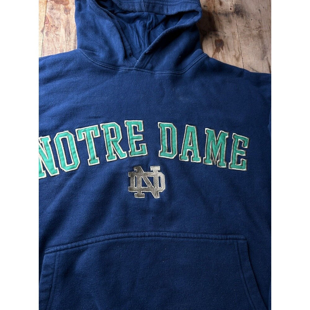Vintage Notre Dame Fighting Irish Russell Athletic Hoodie Sweatshirt XL Ncaa
